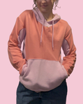 2 Tone Pink Upcycled Hoodie