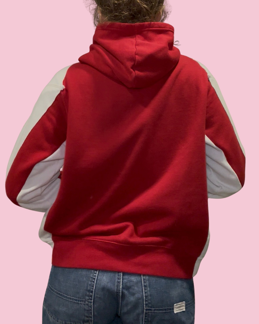 Red Upcycled Hoodie