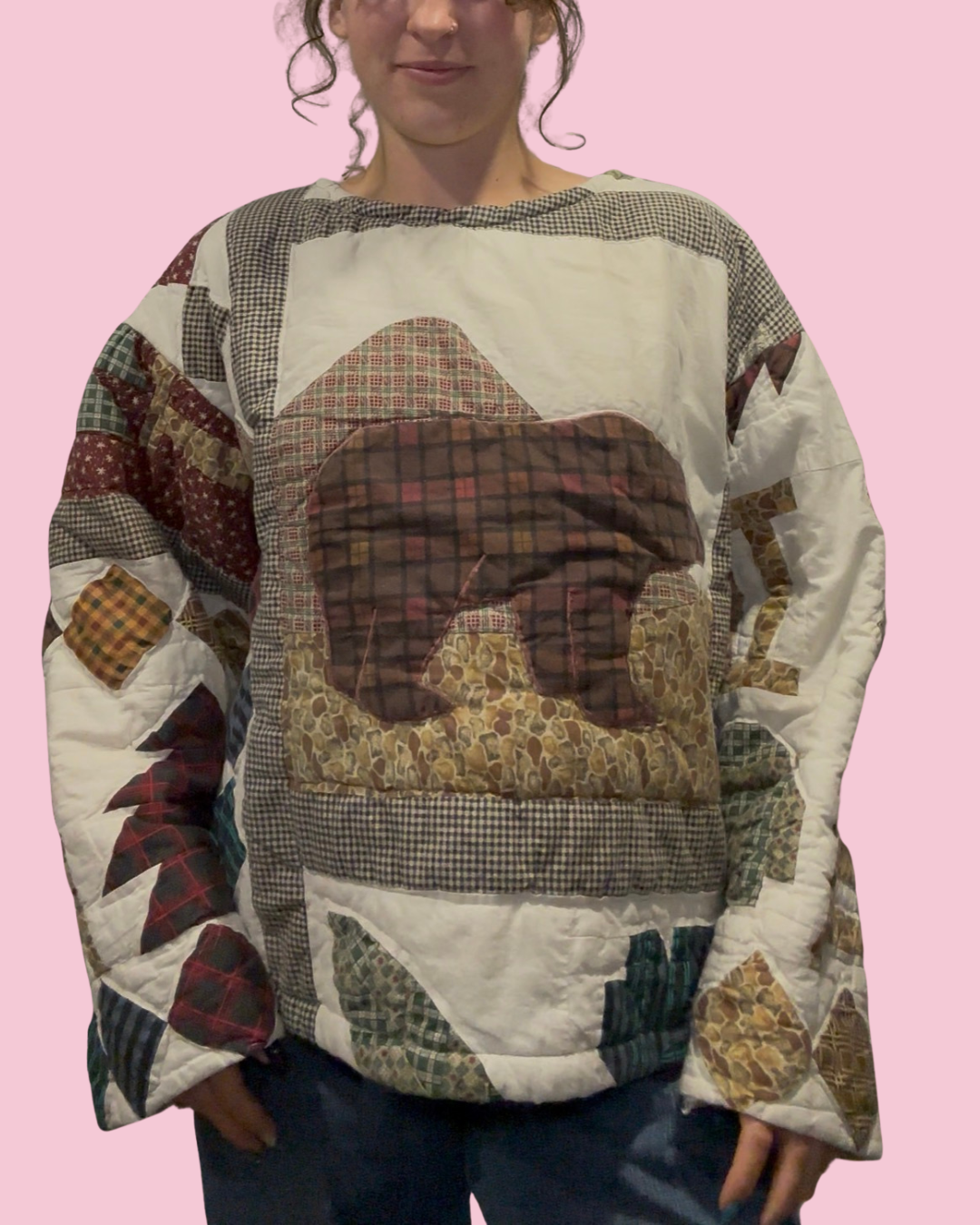 Bear Quilt Crewneck